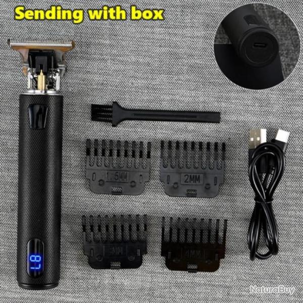 Tondeuse cheveux et Barbe �lectrique Rechargeable par USB.....NOIR