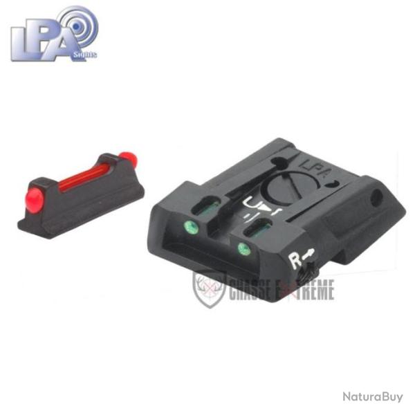 Hausse R�glable et Guidon LPA pour Walther PPQ Q5 Match Avec Fibre Optique