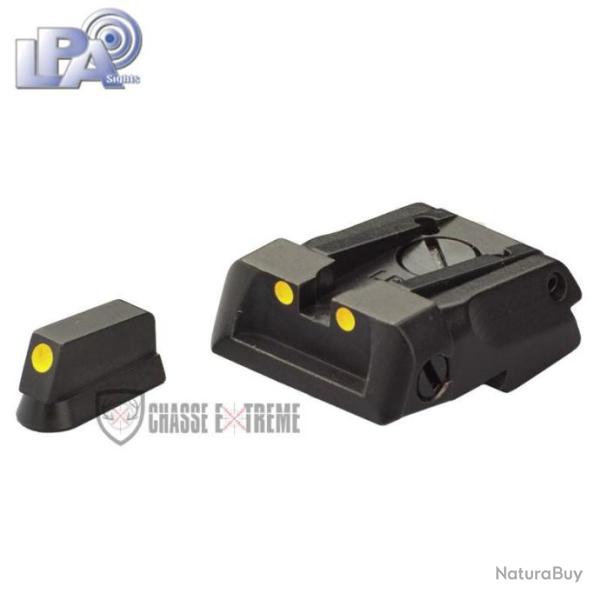 Hausse et Guidon � Pigment Lumineux LPA pour CZ SP01 Shadow 1, Shadow 2