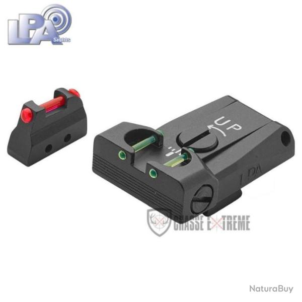 Hausse R�glable et Guidon LPA pour Beretta 92, 96, 98, M9A1- Fibre Optique