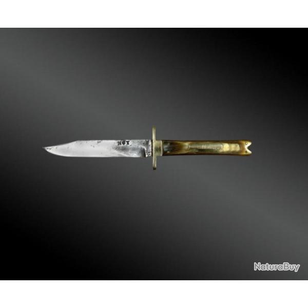 Couteau Droit Bowie, Sign� Alexander Sheffield - N Y. Angleterre - XIX�me