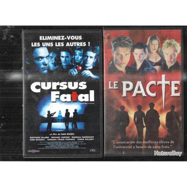 le pacte et cursus fatal 2 vhs suspense lycen ,