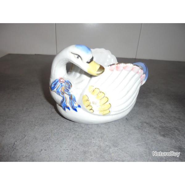 VINTAGE R�TRO VIDE POCHE C�RAMIQUE CYGNE OISEAU D�co