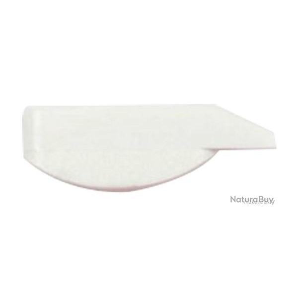 Guidon rectangulaire lumineux base arrondie/ montage sur lumire BLANC - pour arme de chasse