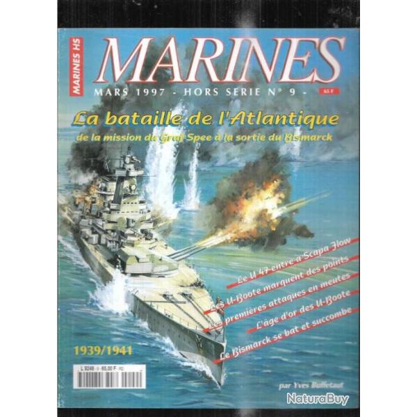 marines magazine hors-s�rie 9 marines �ditions bataille de l'atlantique , u-bootes cuirass�s
