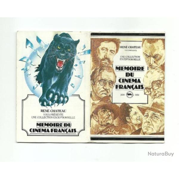 PETIT LIVRET FASCICULE REN� CH�TEAU M�MOIRE DU CIN�MA FRAN�AIS 1930 � 1950 Vid�o