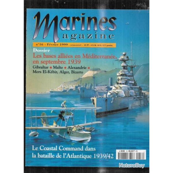 marines magazine 16 marines �ditions ,coastal command, bases alli�es en m�diterran�e en 1939