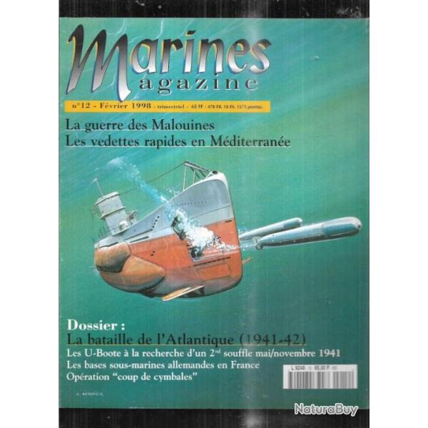 marines magazine 12 marines ditions u-boot, guerre des malouines, vedettes rapides mditerrane