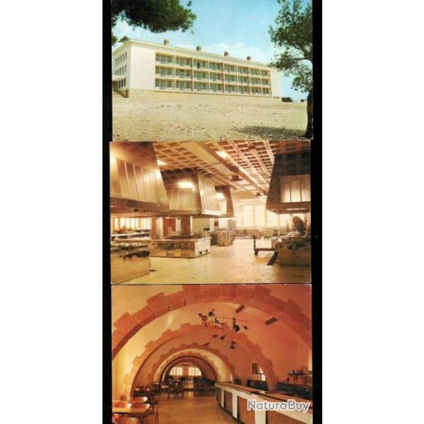 carpiagne 3 cartes , le foyer, batiment d'escadrons, les cuisines , camp militaire marseille 13