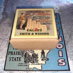 32 Short SW (Western Metallic Ammunition): Reproduction boite cartouches (vide) WMA 9814301