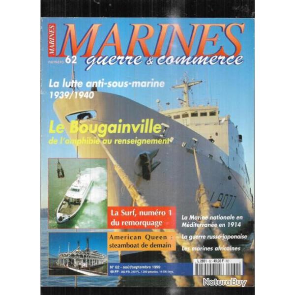 marines guerre et commerce 62 marines �ditions , lutte anti-sous-marine 1939/1940, le bougainville