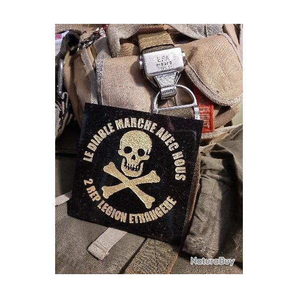 Bloc de pierre grav�e, l�gion �trangere , 2eme REP crane