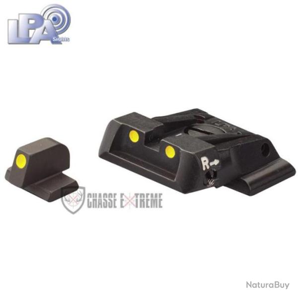 Hausse et Guidon  Pigment Lumineux LPA pour S&W Military&Police