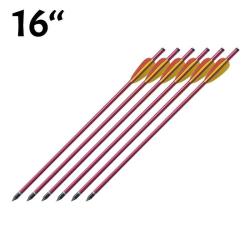 Pack de 6 Fl&egrave;ches de 16 pouces (40.6cm) Rouge