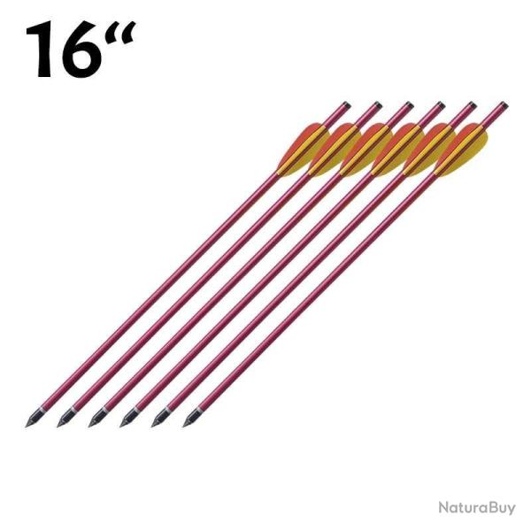 Pack de 6 Fl�ches de 16 pouces (40.6cm) Rouge