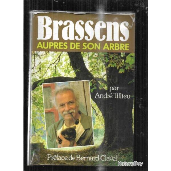 brassens aupr�s de son arbre par andr� tillieu
