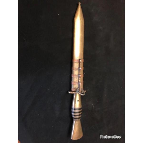 poignard dague en laiton cuivre