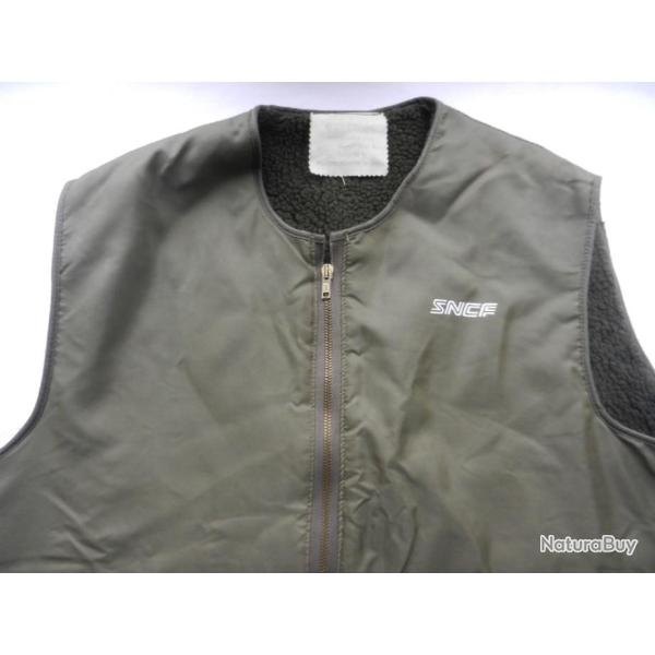 doudoune sans manches SNCF kaki