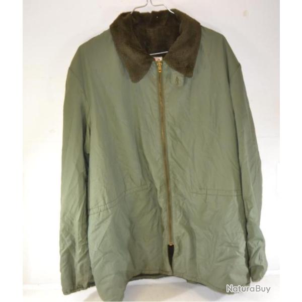 Blouson doubl� fourrure synth�tique Arm�e Fran�aise. Parachutiste commando Guerre Alg�rie RHOVYL
