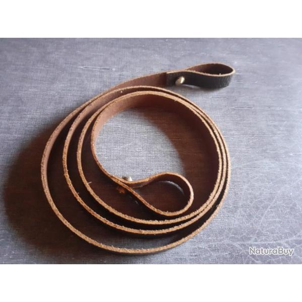 Belle Bretelle / sautoir  en cuir, 125 cm...