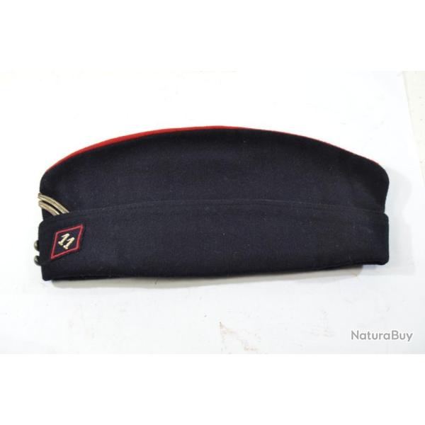 Calot 11 cuirassier modle 1957 poque Algrie. Bonnet de police 11e Rgiment de Cuirassiers