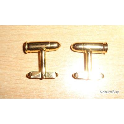 Boutons De Manchettes Plaqués Or – Style Classique REF17045J, Paire