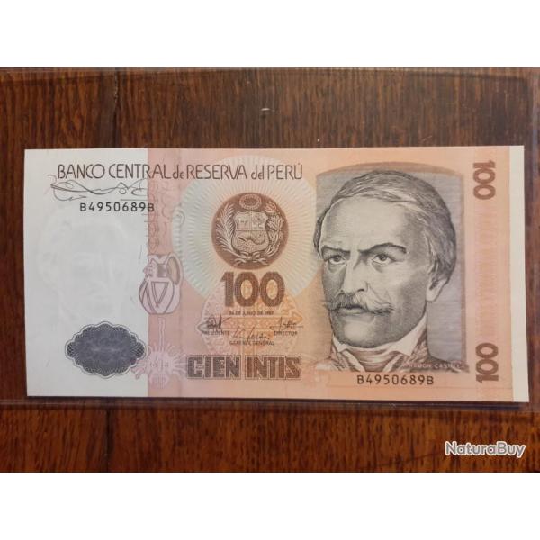 P�rou.  100 intis du 26/06/1987 neuf