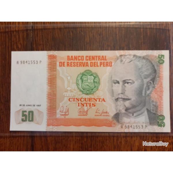 P�rou.  50 intis du 26/06/1987 neuf