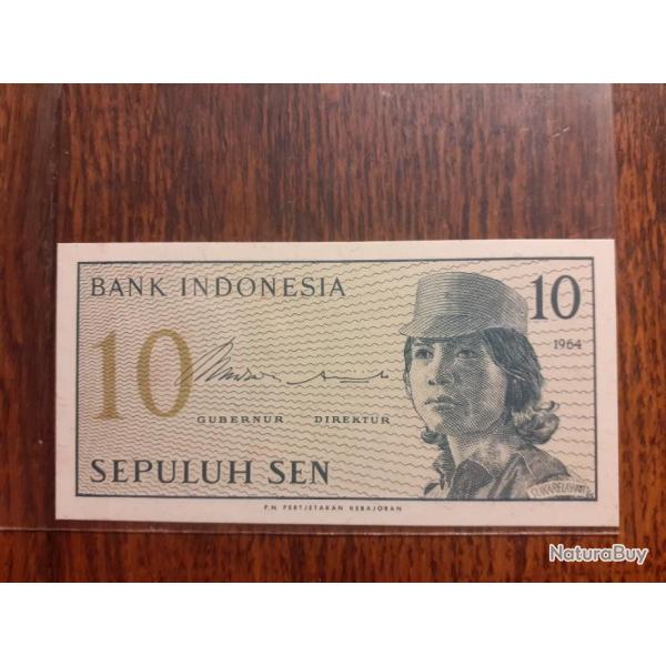 Indon�sie.  10  Sen 1964 neuf