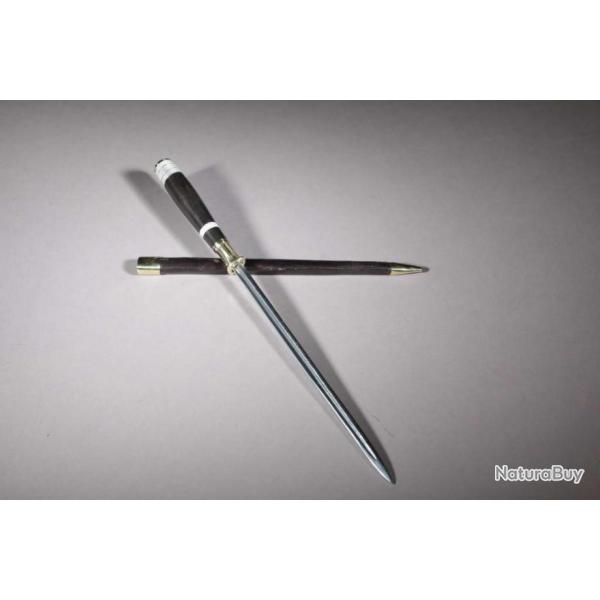 stylet corse manche en �b�ne noire, rouge et corne 67