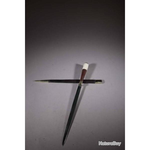 stylet Corse manche en bois et cerf 120