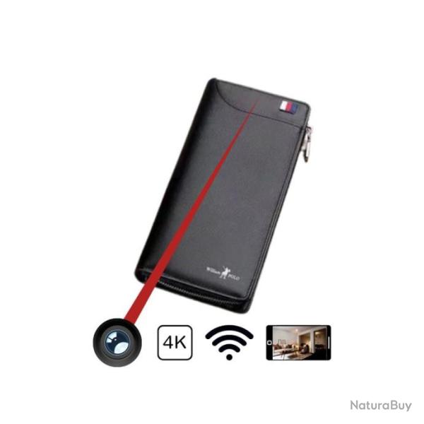 Portefeuille Cam�ra Espion Ultra HD WIFI 4K/1080P SS-PCE