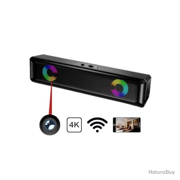 Enceinte Bluetooth LED Cam�ra Wifi 4K/1080P SS-EBLEDCE