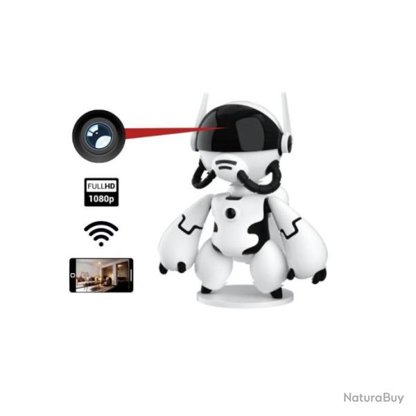 Robot Blanc Cam�ra Espion Full HD 1080P Wifi SS-RBCE