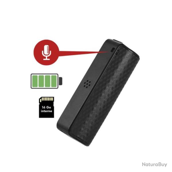 Mini Enregistreur vocal Espion avec Face Magntique 16 GO SS-MEMEV