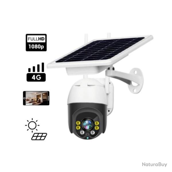 Cam�ra de surveillance Solaire ext�rieur rotation 360 degr�s 4G SS-026Z4G