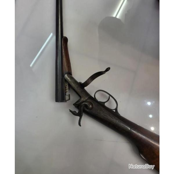 Beau fusil dit de jeune homme en calibre 14mm � broches, fabrication li�geoise.