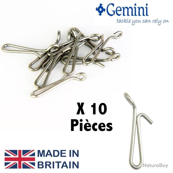 AGRAFE PLOMB TETE COURBE INOX GEMINI