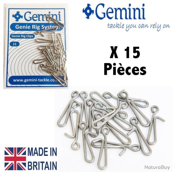 AGRAFE PLOMB AVEC ACCROCHE APPATS INOX GEMINI