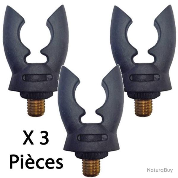 Lot de 3 deluxe rod butt / Support / Repose canne carpe