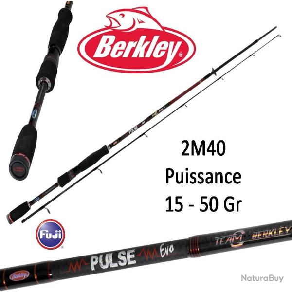 Canne leurre spinning Berkley Pulse Evo 2M40 (15-50 Gr) 802H