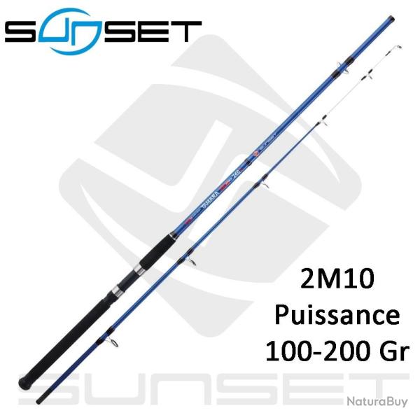 Canne bateau SUNSET TAMARA HYBRID XRS2 2m10 - 100g/200g