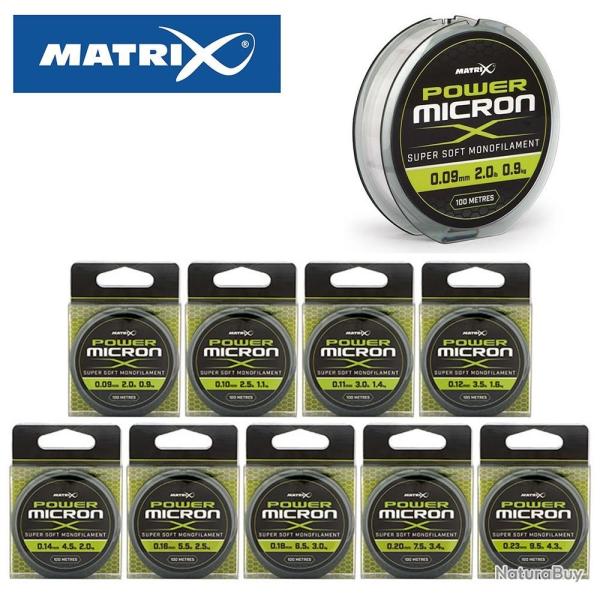 Fil nylon Matrix Power Micron X en 100m 23/100