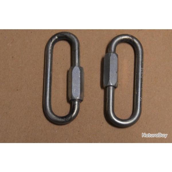 2 Maillons rapide Diam. 5 mm