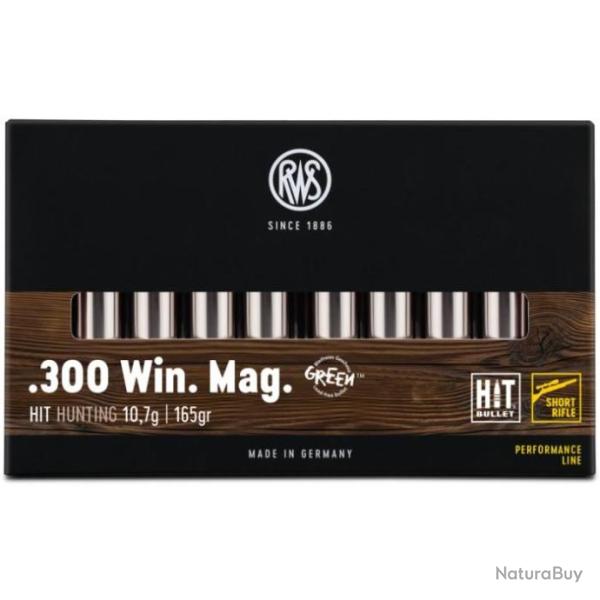 RWS .300 Win. mag Speed TIP Pro Short Rifle 10.7g 165gr x5 boites