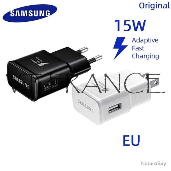 Samsung Chargeur Rapide 15w USB-C, Couleur: Noir