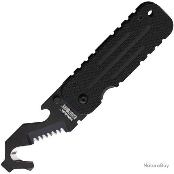 Couteau Blackhawk Hawkhook Compact Survival Tool Lame Acier 9Cr18MoV Manche G10 BH15HH11BK
