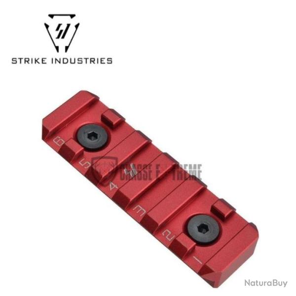 Rail Picatinny STRIKE INDUSTRIES � 6 Sections Rouge