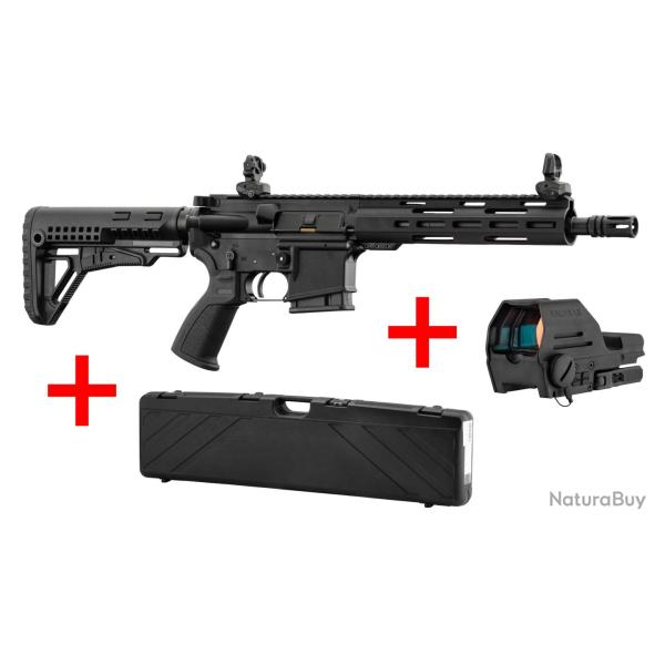 Pack carabine LDT15 L4S 10.5'' Cal. 223 Rem + point rouge Falke version S