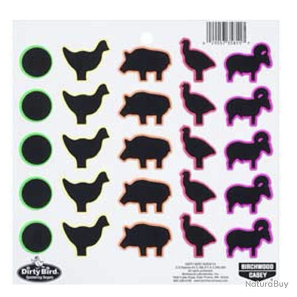 PASTILLES ANIMAUX MULTI COULEUR - BIRCHWOOD CASEY